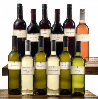 Zum Wein / Sekt: DOPPELPACK: 12 Flaschen rot & weiß zum Probieren günstiger