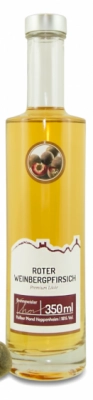 Zum Wein / Sekt: roter Weinbergpfirsichlikör 0.35l