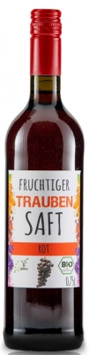 Zum Wein / Sekt: Traubensaft rot bio vegan Bioland