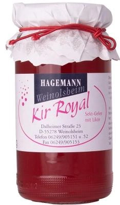 Zum Wein / Sekt: Kir Royal Sektgelee