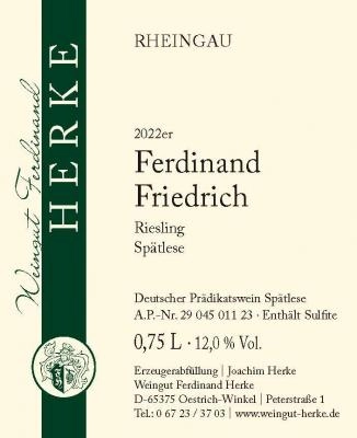 Zum Wein / Sekt: 2022er Ferdinand Friedrich Riesling Spätlese 0.75l