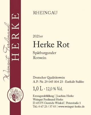 Zum Wein / Sekt: 2021er Herke Rot Spätburgunder Q.b.A. 1l