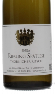 2018er Thörnicher Ritsch Riesling Spätlese 0.75l