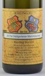 2018er Hallgartener Mehrhölzchen Riesling Q.b.A trocken 0.75l
