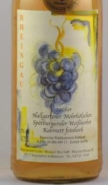 2019er Hallgartener Würzgarten Spätburgunder Weißherbst Kabinett feinherb 0.75l