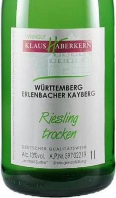 2021er Erlenbacher Kayberg Riesling QbA trocken 1l