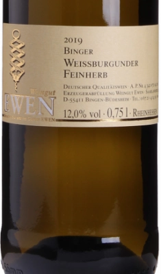 2019 Weißburgunder -feinherb- QbA -der Vergessene-