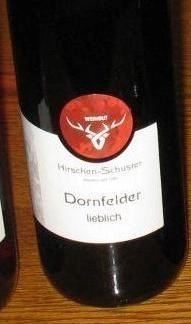 Dornfelder lieblich Rotwein Qualitätswein