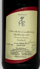  Obernhofer Goetheberg Spätburgunder Qualitätswein feinherb 0.75 l