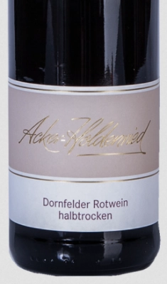2020er Bodenheimer Kreuzberg Dornfelder Qualitätswein halbtrocken 0.75l