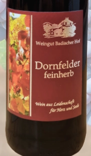 Dornfelder feinherb Deutscher Qualitätswein. 0.75L