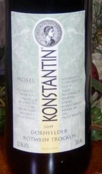 2019er Konstantin Dornfelder Qualitätswein Trocken 0.75l