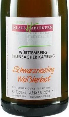 2022er Erlenbacher Kayberg Schwarzriesling Rosé QbA Halbtrocken 1l