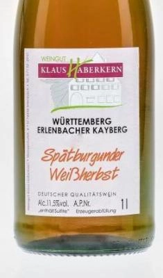 2022er Erlenbacher Kayberg Spätburgunder Rosé QbA Halbtrocken 1l