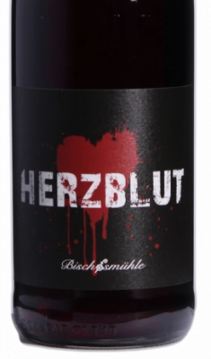 Herzblut Rotwein Cuvée Landwein-Rhein halbtrocken 0.75l