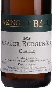 2018er Alzey Rotenfels Grauer Burgunder Qualitätswein Classic 0.75l