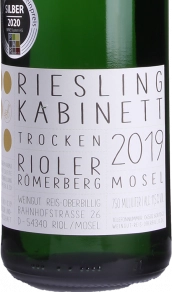 2019er Rioler Römerberg Riesling Kabinett trocken 0.75l