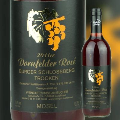 2011er Dornfelder Rosé. Deutscher Qualitätswein. Burger Schlossberg. trocken (0.75l)