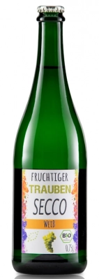 Zum Wein / Sekt: 2018er SECCO alkoholfrei Traubensaft weiß bio. vegan Bioland 0.75l