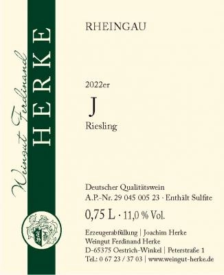 Zum Wein / Sekt: 2022er J Riesling Q.b.A. Trocken 0.75l