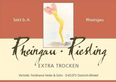 Zum Wein / Sekt: 2021er Oestricher Lenchen Riesling Sekt b.A. - extra trocken - 0.75l