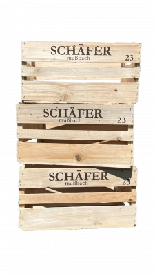 Zum Wein / Sekt: Holzsteige (für 12 bzw. 15 Fl.)