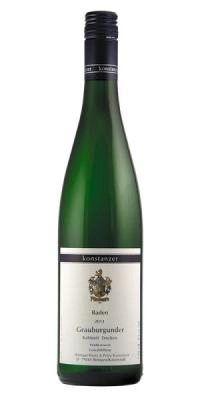 Zum Wein / Sekt: 
    Weingut Konstanzer
    Ihringen Grauburgunder Kabinett Trocken
          Baden
        2014
    white
  