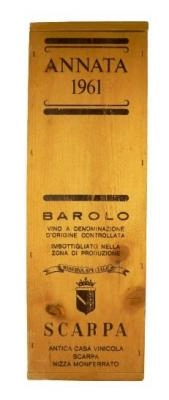 Zum Wein / Sekt: Raritäten Barolo Riserva Especial Scarpa 1961 Rotwein